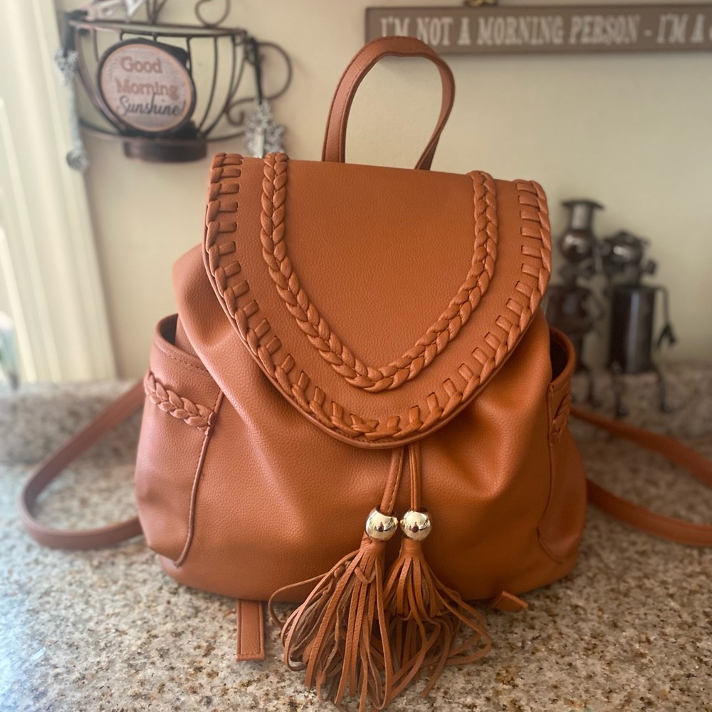 Lionel Vegan leather Brown backpack